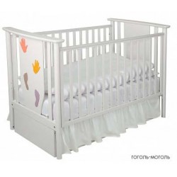 Детская кроватка для новорожденного-маятник Papaloni Aura 125x65 (Папалони)