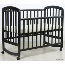Детская кроватка для новорожденного качалка на колёсиках Фея 304
