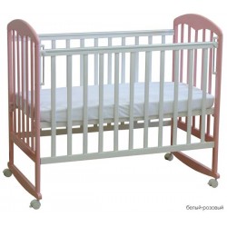 Детская кроватка для новорожденного Фея 323 качалка + колёса