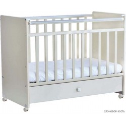 Детская кроватка для новорожденного Фея 700, на колёсиках, с ящиком