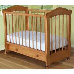 Детская кроватка для новорожденного колесо+ящик Каролина Можгинский лесокомбинат
