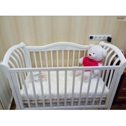 Детская кроватка для новорожденного продольный маятник Лель Азалия Кубаньлесстрой БИ 10.3