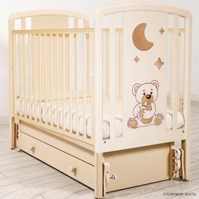 Детская кроватка для новорожденного с универсальным маятником Angela Bella Жаклин