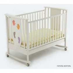 Детская кроватка для новорожденного-качалка Papaloni Aura 125х65 (Папалони)