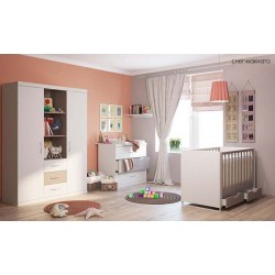 Шкаф для детской комнаты трёхсекционный Polini Classic